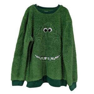 Disney Pixar Toy Story Kids Rex Dinosaur Fleece Sweatshirt, Green, Size 9/10